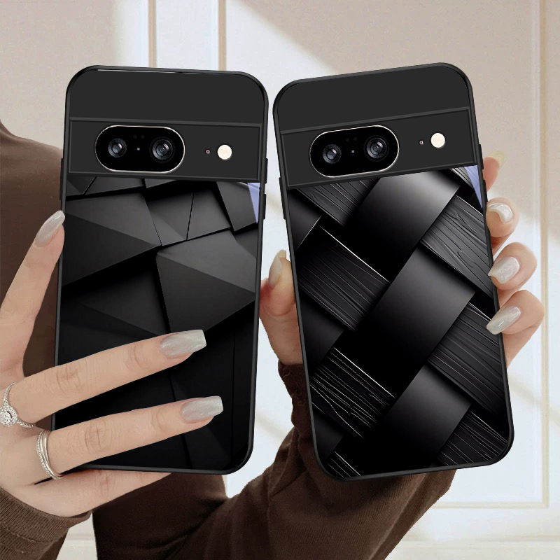 Google Pixel 9 - Koyu geometrik desenli Google Pixel 10