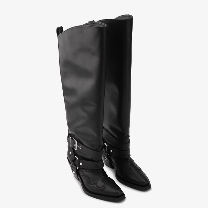 Kadın Siyah Deri Diz Boyu Kovb - Leather Classic Strap incelemesi ve fiyatı